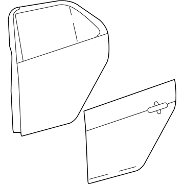 Toyota 67003-0D300 Door Shell, Passenger Side