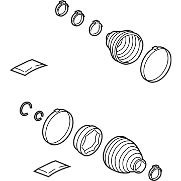 Toyota 04428-10021 Outer CV Joint Boot