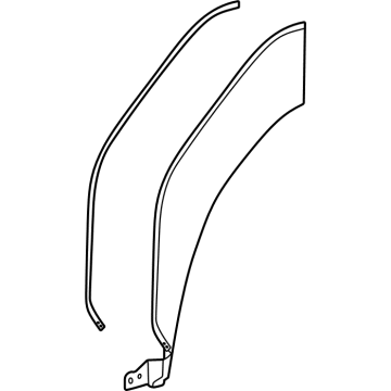 Toyota 75061-42050 Wheel Opening Molding, Passenger Side