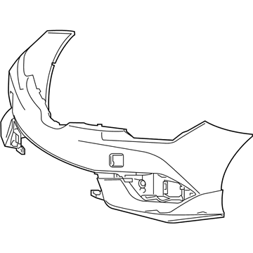 Toyota 52119-12990 Bumper Cover, Front Driver Side