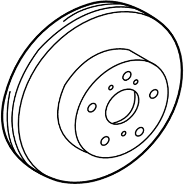 Toyota 43512-20711 Rotor, Front