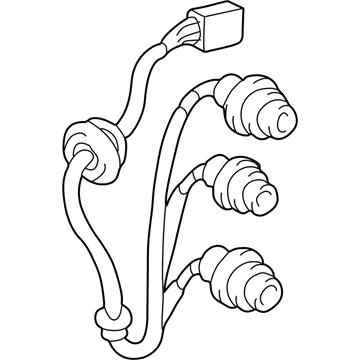 Toyota 81555-0C020 Socket & Wire, Rear