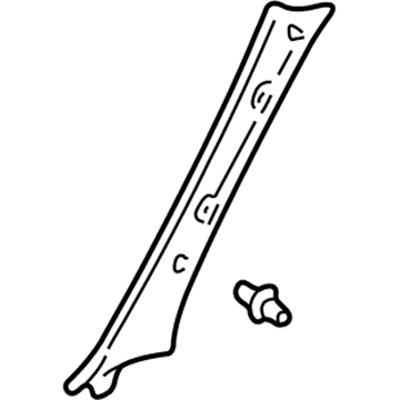 Toyota 62210-0C010-B0 Windshield Pillar Trim