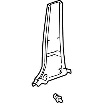 Toyota 62030-47010-B0 Center Pillar Trim, Lower Passenger Side