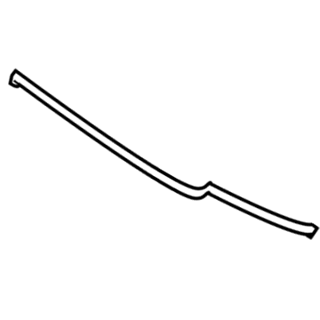 Toyota 76877-02070-B2 Spoiler Rubber Seal, Gray, Passenger Side