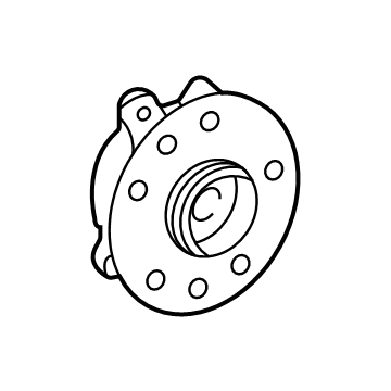 43550-48040 Toyota Hub & Bearing Assembly, Front Axle W/ABS, Passenger Side Illustration 1 of 1