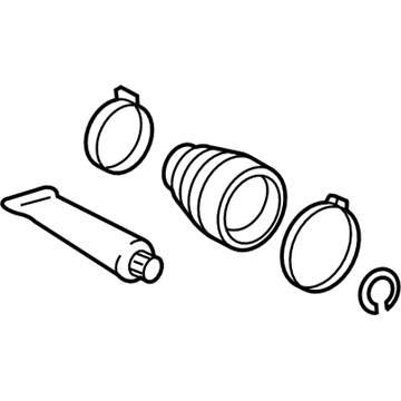 Toyota 04438-33120 Inner Boot, Driver Side
