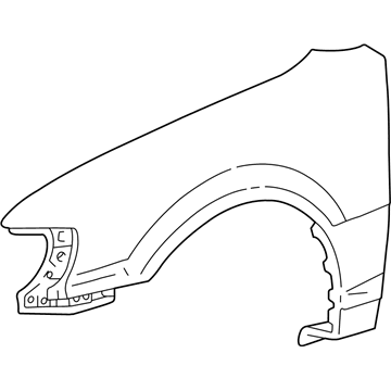 Toyota 53811-02051 Fender, Front Passenger Side
