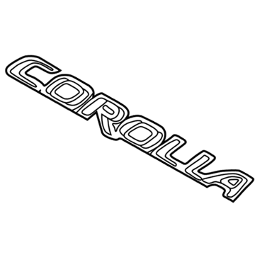 Toyota 75442-02070 Nameplate, Rear