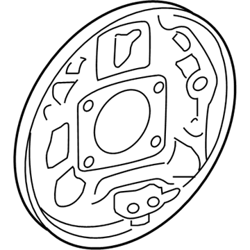 Toyota Prius Backing Plate - 47044-20560