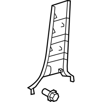 Toyota 62413-0C050-C0 Lower Center Pillar Trim, Passenger Side