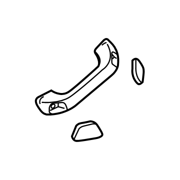 Toyota 74610-0C170-B0 Assist Strap, Gray, Passenger Side