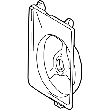Toyota Sienna Fan Shroud - 16711-0A090