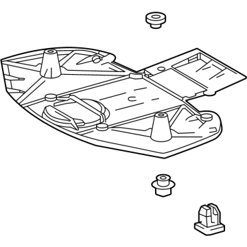 Toyota 53661-42010 Cover,  Rear Suspension Brace