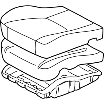 Toyota 71410-02221-C0 Cushion Assembly