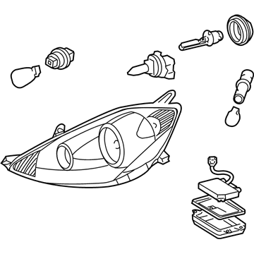 Toyota Headlight - 81150-AE040