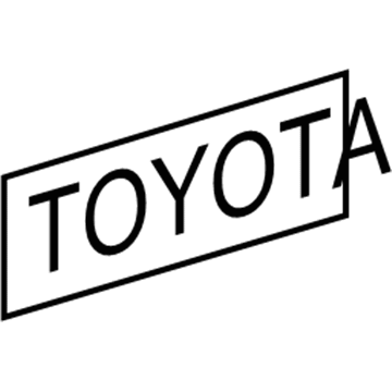 Toyota 75442-16530 Nameplate