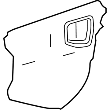 Toyota 67841-47040 Water Shield, Passenger Side