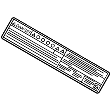 Toyota G9288-0R010 Caution Label