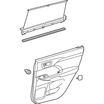 Toyota 67630-0E751-C0 Door Trim Panel