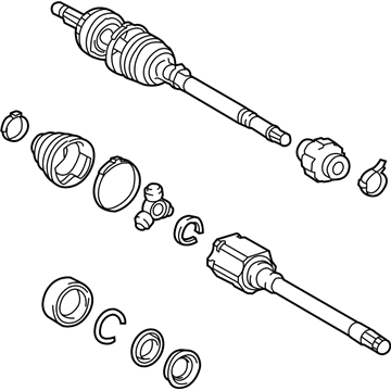 Toyota Highlander Axle Shaft - 43410-0T062