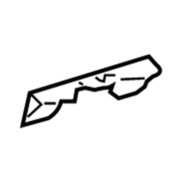 Toyota 66413-12060 Headliner Spacer, Front Passenger Side