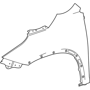 Toyota 53802-0E100 Fender, Front Driver Side