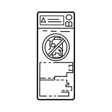 Toyota 74596-78010 Air Bag Label