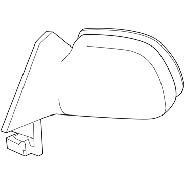 Toyota 87940-02380 Mirror Assembly, Black, Driver Side