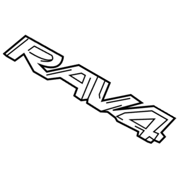 Toyota 75431-42010 Emblem, Rear