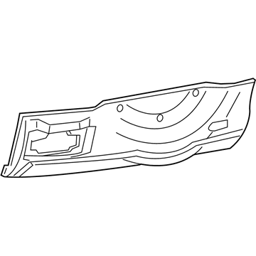 Toyota 75081-42240 Finish Panel, Rear Outer
