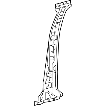 Toyota 61330-04900 Inner Center Pillar, Passenger Side