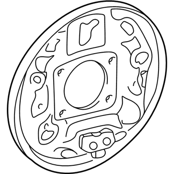 Toyota 47044-52020 Backing Plate, Rear Driver Side