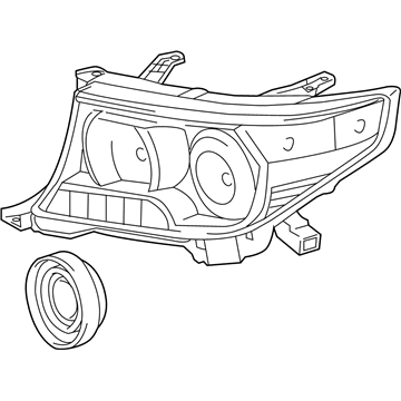 Toyota 81185-60F50 Headlamp Assembly, Driver Side