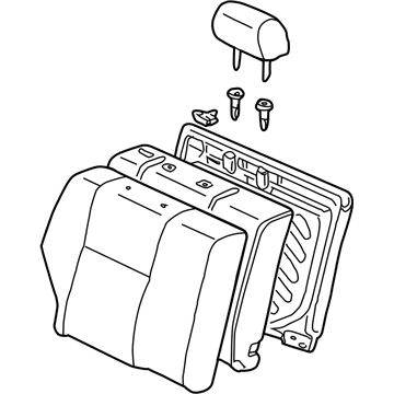Toyota 71480-02510-B0 Seat Back Assembly