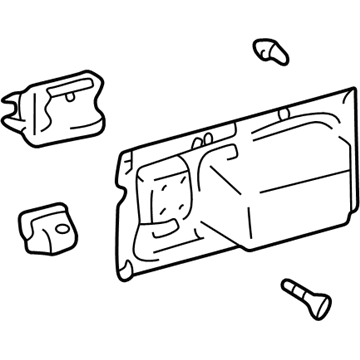 Toyota 62603-60020-A1 Lower Panel, Rear