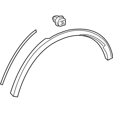 Toyota 75605-10010 Wheel Opening Molding