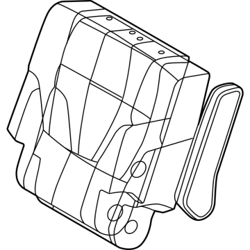 Toyota 71077-0C680-C2 Seat Back Cover