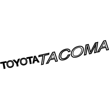 Toyota 75473-04030-C0 Nameplate, Black