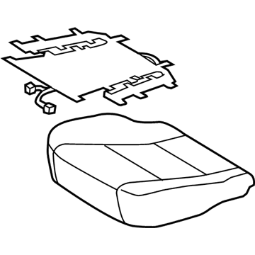 Toyota 71071-06C70-B1 Cushion Cover