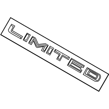 Toyota 75443-07070 Nameplate, Rear