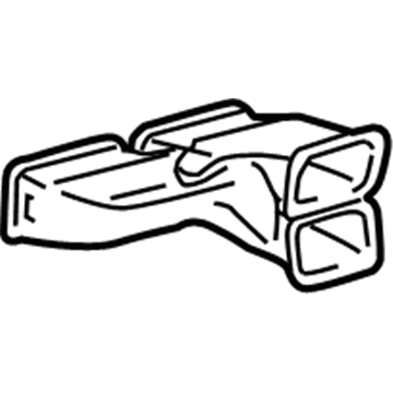 Toyota 88576-60030 Floor Duct, Front Center Lower