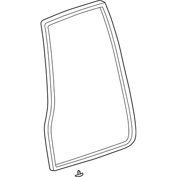 Toyota 67872-60070 Weatherstrip, Rear Door, Driver Side