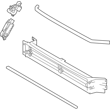 Toyota 53180-42050 Shutter Assy,  Radiator