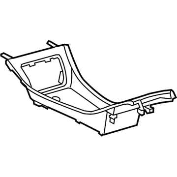 Toyota 58823-47020-C0 Lower Console, Black
