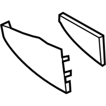 Toyota 58816-47020-C0 Front Trim, Black, Driver Side