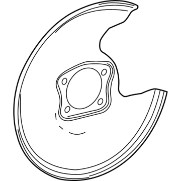 Toyota 47881-48020 Cover,  Disc Brake Dust,  Rear RH