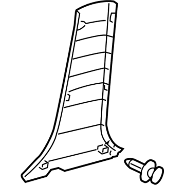 Toyota 62413-07010-C0 Lower Center Pillar Trim, Passenger Side