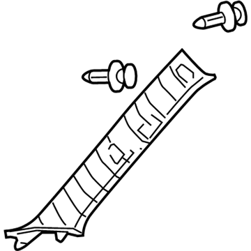 Toyota 62210-07020-A0 Windshield Pillar Trim, Passenger Side