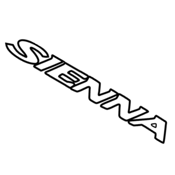Toyota Sienna Emblem - 75442-08010